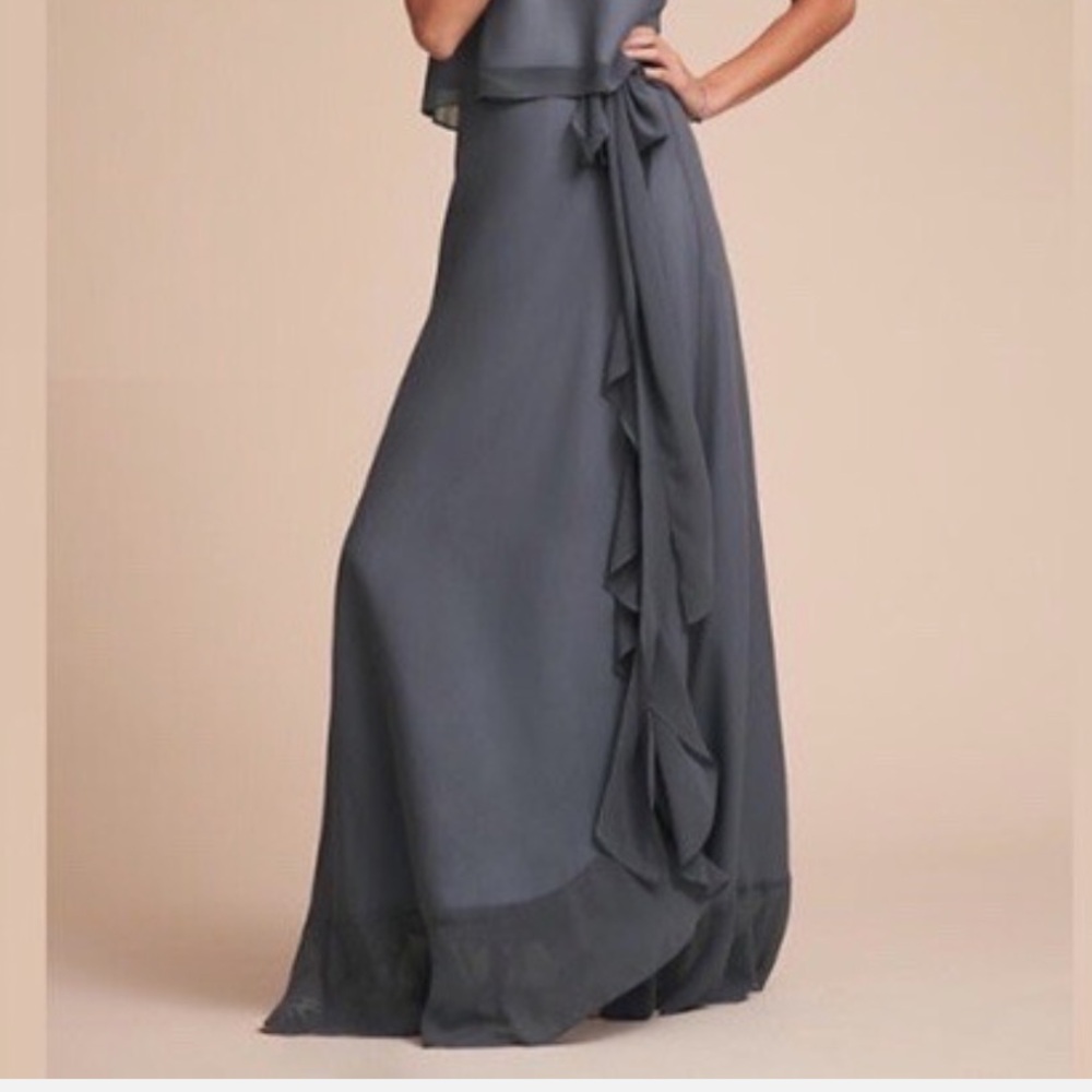 Donna Morgan Gray Etoile Skirt Size US 0